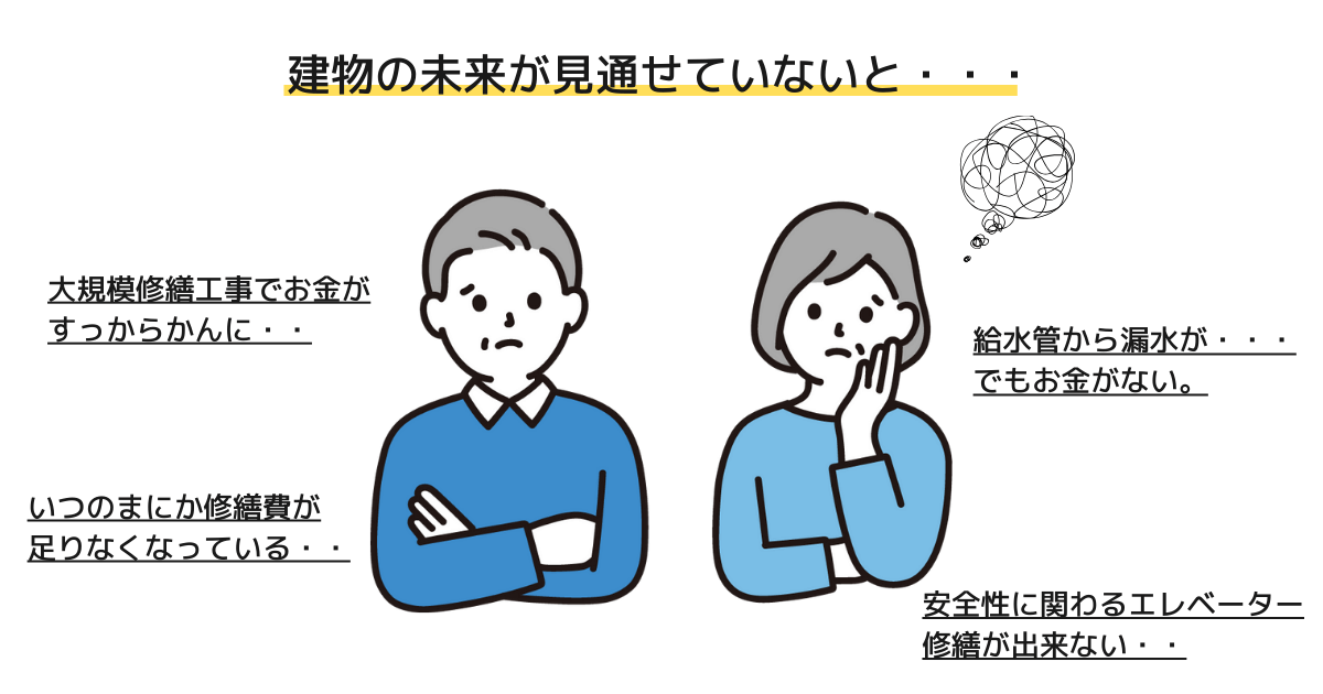 建物の未来を見通せてないと・・